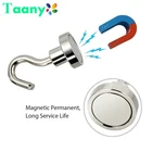 Крепкие магнитные крючки, 4 шт., сверхмощный магнитный держатель, настенная вешалка, магнитное основание, для домашнего хранения, без отверстий