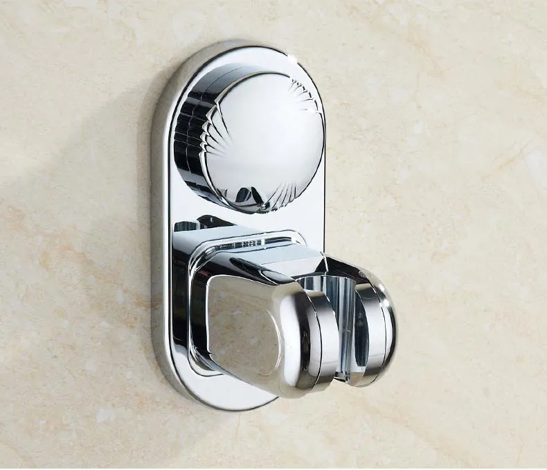 

chromed color wall suction cup shower holder