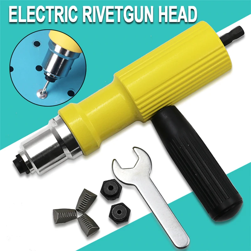

Electric Rivet Nut Gun Riveting Tool Cordless Riveting Drill Insert Nut Tool Handheld Riveting Drill Adapter For Power Tool