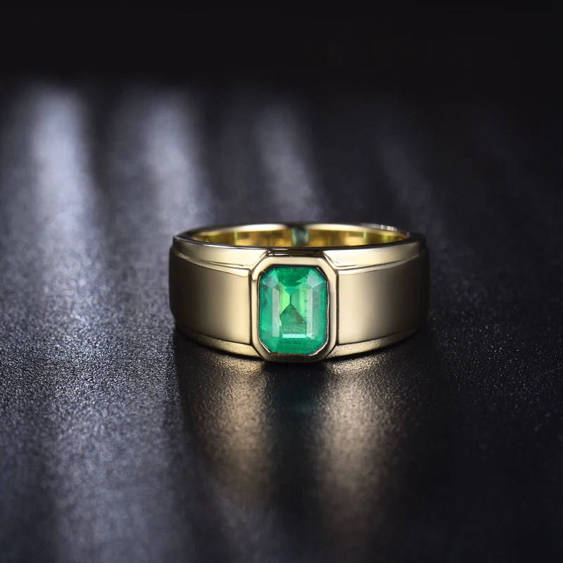 Женское кольцо с изумрудами LOVERJEWELRY ювелирное изделие из желтого золота 18 К 9 г |