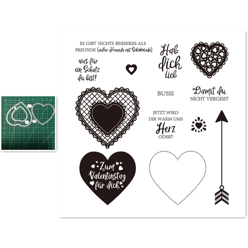 

Metal Cutting Dies and Stamps 2021 For DIY Scrapbooking Dies Embossing Paper Card Making Craft Supplies German Clear Stamps