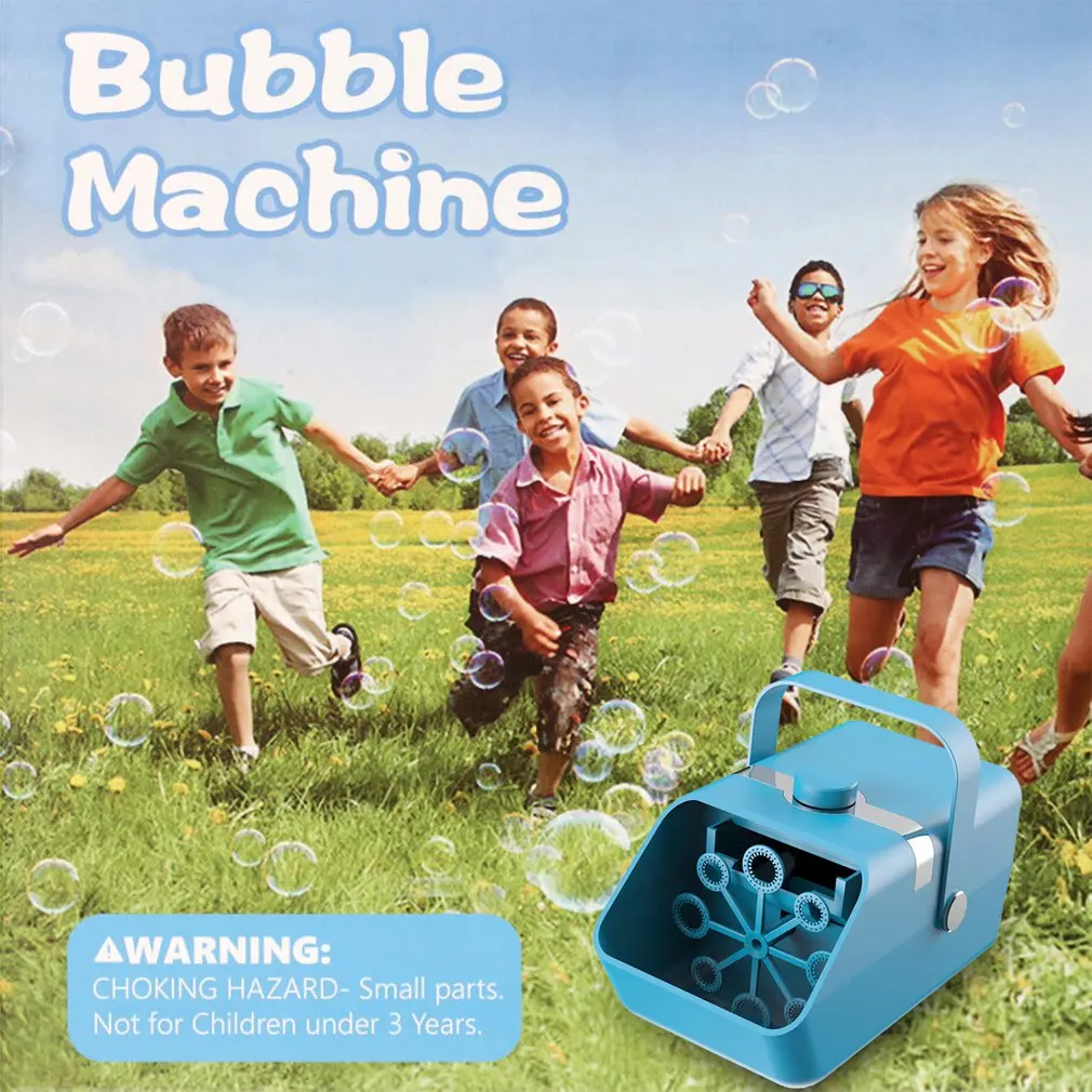 

Автоматическая воздуходувка для пузырьков, портативная пузырьковая машина с 2 скоростями для вечеринок, для использования в помещении и на ...