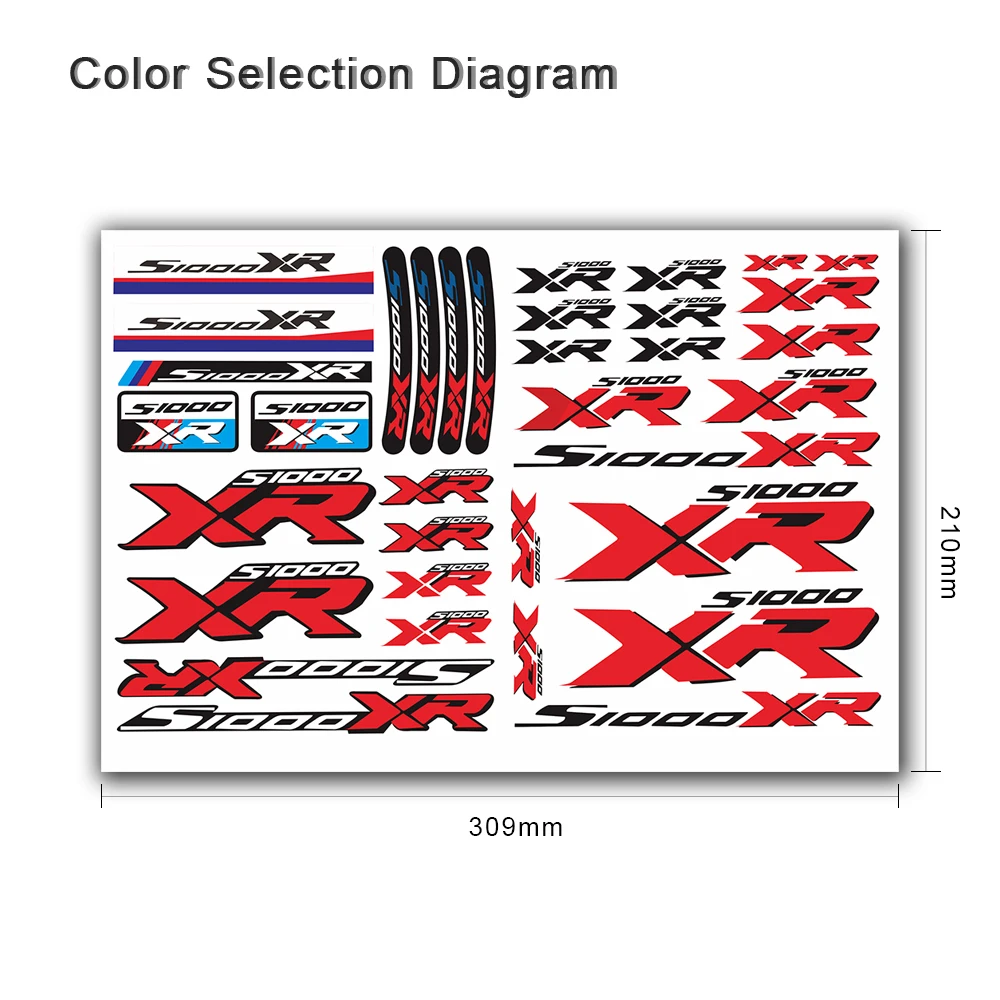 

Новые наклейки на мотоцикл, светоотражающие водонепроницаемые наклейки на корпус, топливный бак, хвостовая коробка, набор логотипов для BMW S1000XR S1000 XR S 1000XR