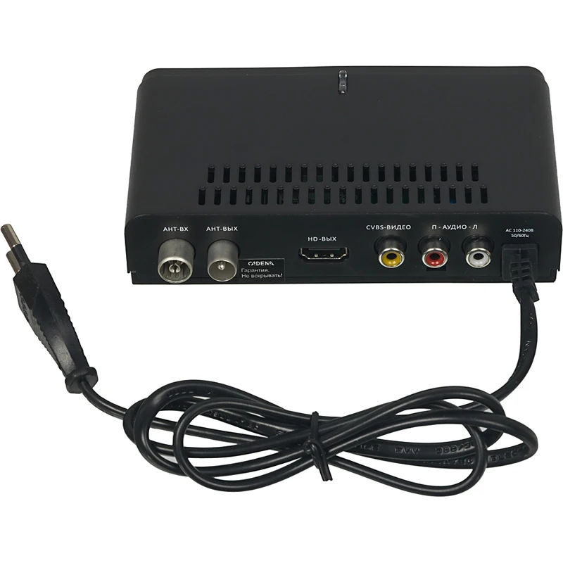 Ресивер DVB T2 CADENA CDT 1711SB черный (046/91/00047720)|TV-тюнеры| |
