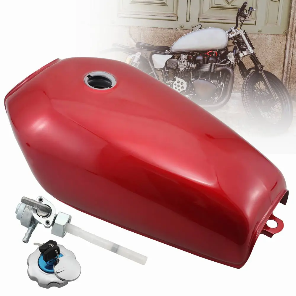 Мотоциклетный Красный Топливный бак Cafe Racer для моделей Honda CG125 CG125S CG250|Топливный