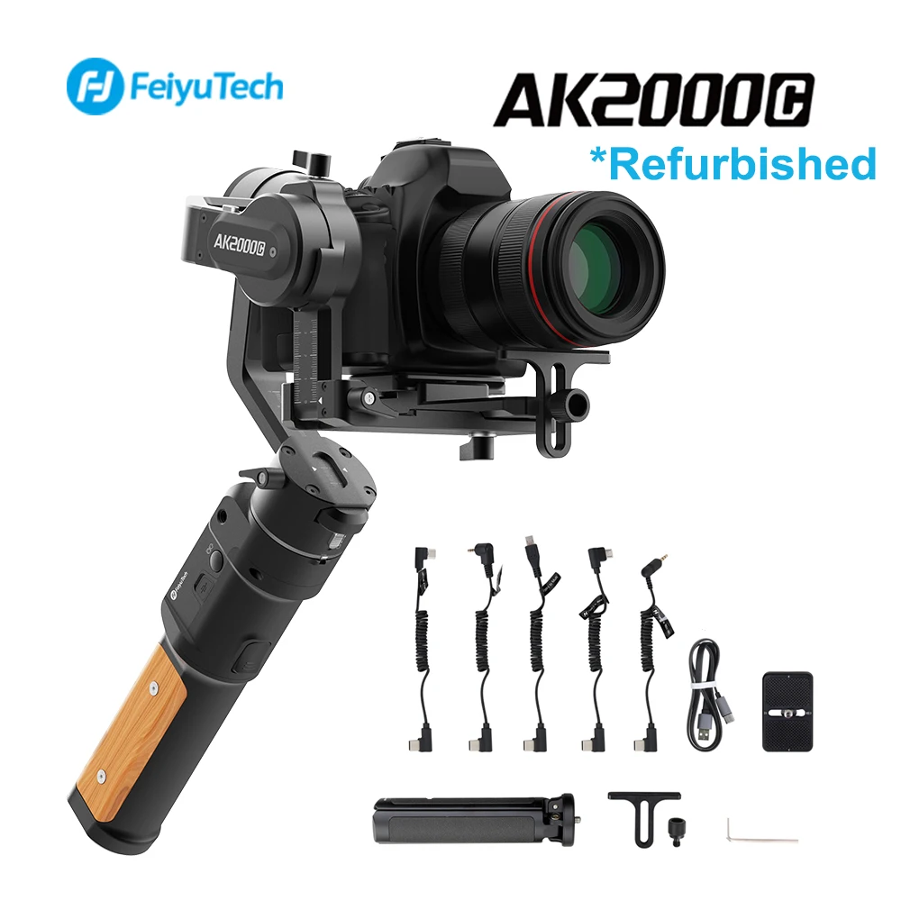 FeiyuTech Подержанный AK2000C Стабилизатор камеры ручной карданный вес 2 кг Полезная