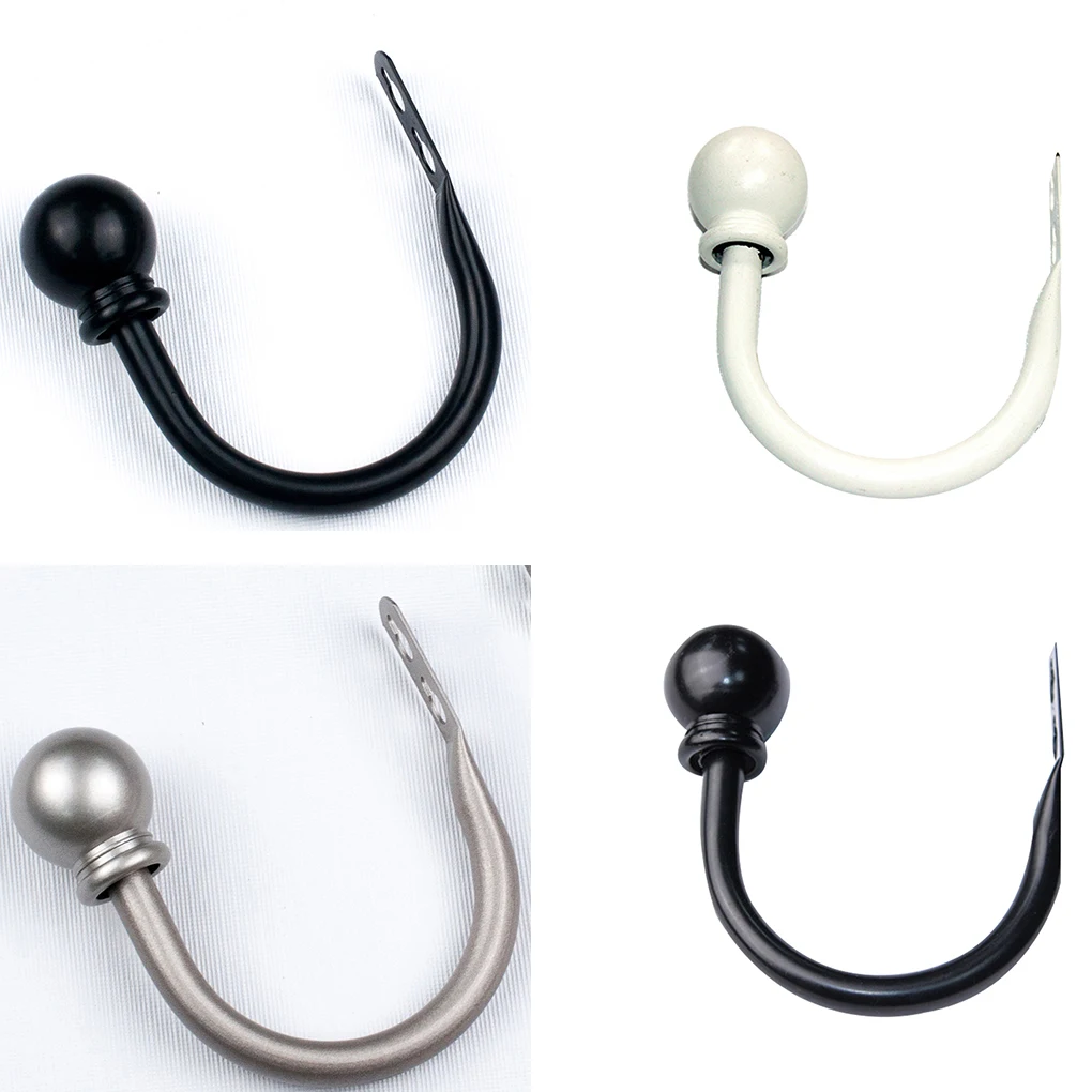

Металлический крюк для штор из кованого железа, u-образный крючок для задней стены, простой крючок для галстука, вешалка для дома, гостиной, А...