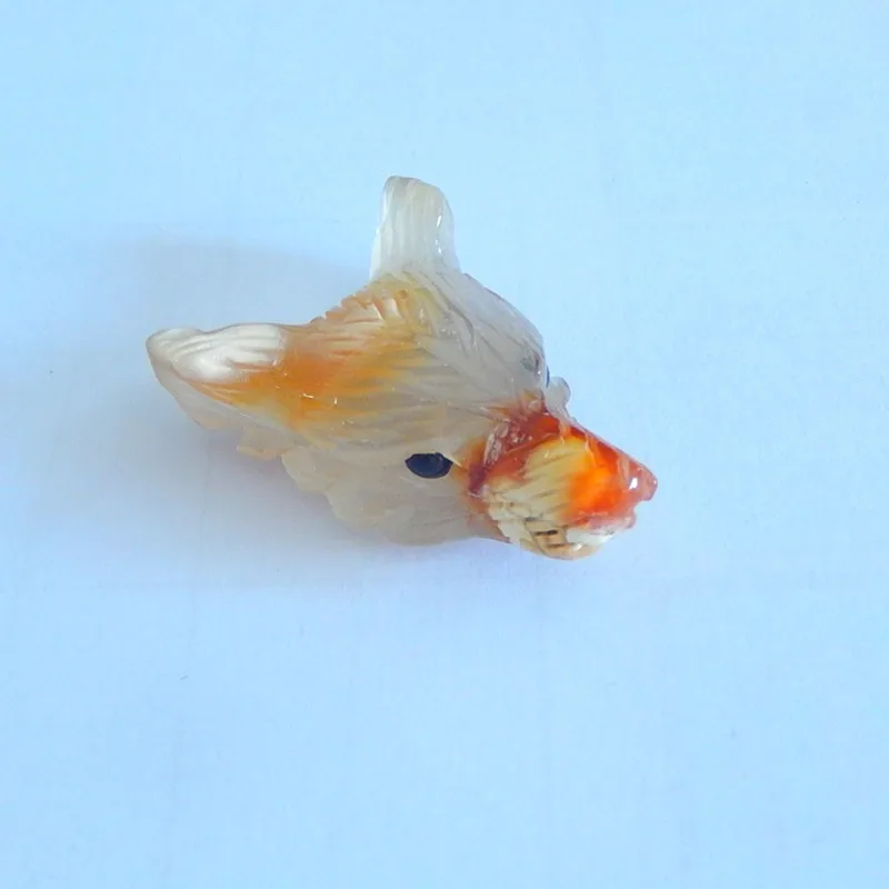 Новое поступление ручная гравировка натуральный агат подвеска в виде волчьей