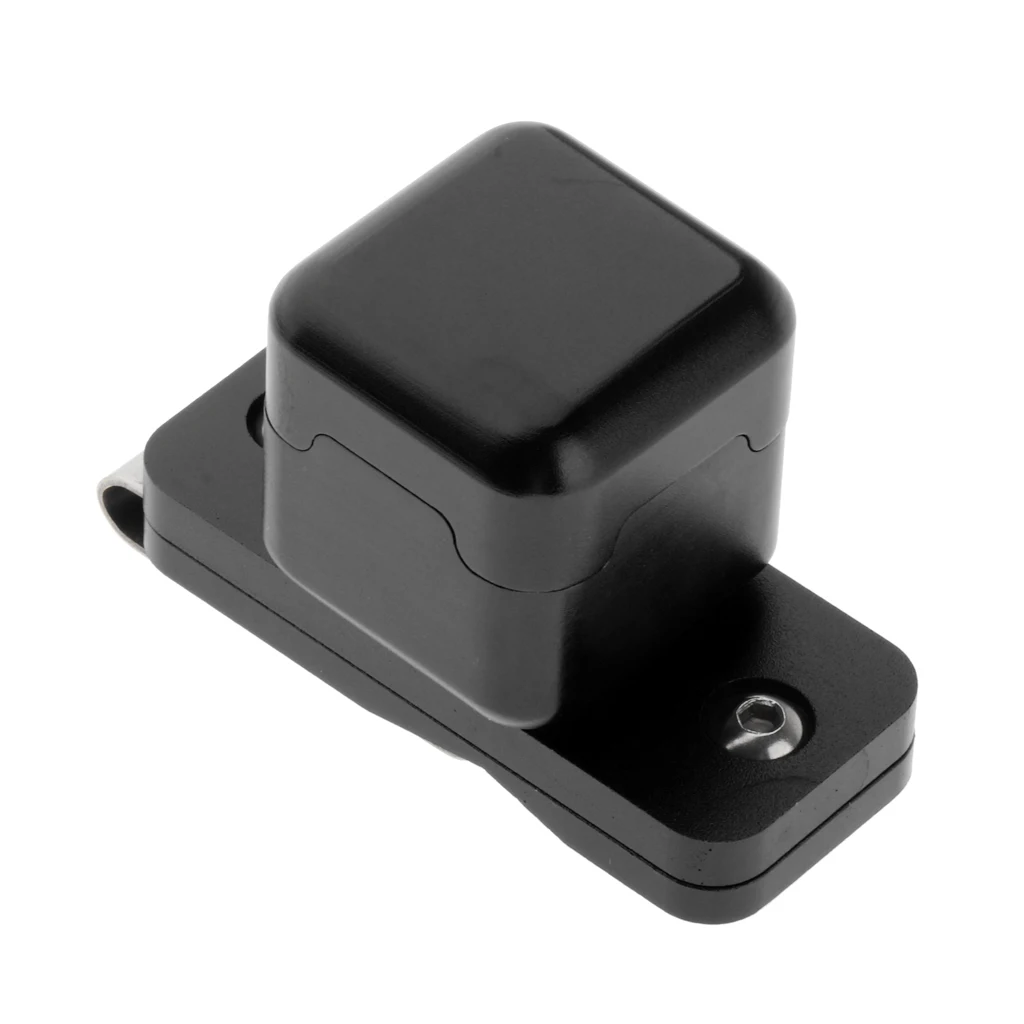 

Magnetic Pool Cue Chalk Holder with Clip - Lightweight Aluminum Billiards Snooker Stick Tip Chalk Case - Red & Black