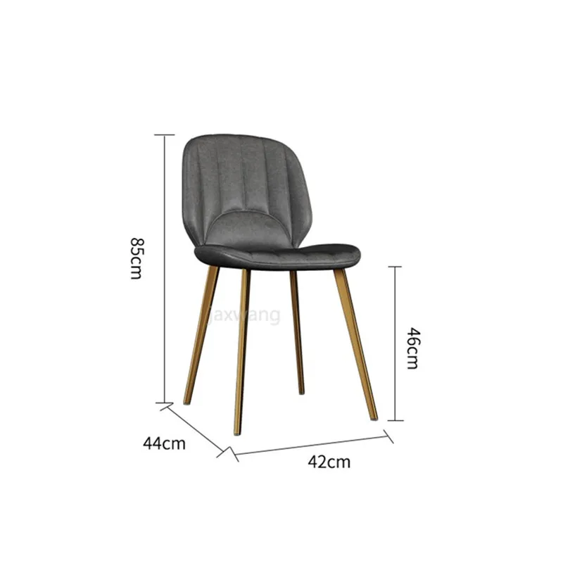 

Nordic Dining Chair for Dinning Room Furniture Light Luxury Dining Chairs Designer Chair Backrest Stool Study Bedroom Furniture
