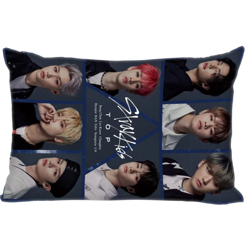 

KPOP Stray Kids Double Sided Rectangle Pillow Covers Bedding Comfortable Cushion/Sofa/Home/Car High Quality Pillow Cases
