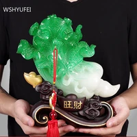 resin chinese cabbage shop lucky fortune ornaments study office desktop sculpture decoration home feng shui decor accessories