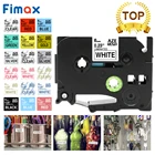 Fimax, 1 шт., совместим с Brother TZe-211 Tze611 tze-111 P-touch, лента для этикеток, 6 мм, черно-белая, для сенсорного принтера Brother P