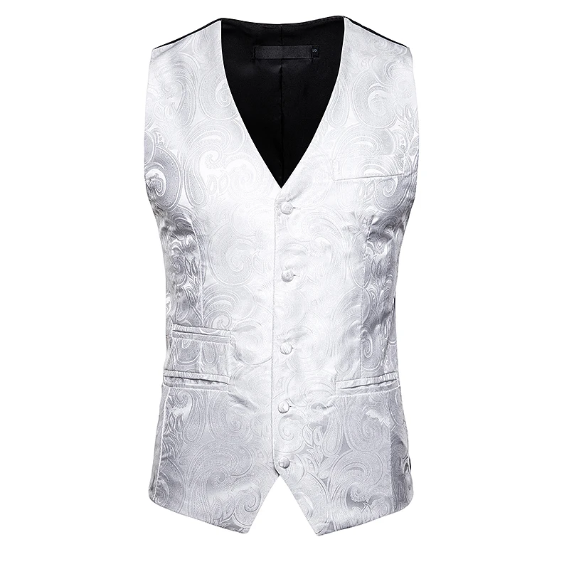 Модный Мужской умный повседневный костюм жилет пальто мужской с цветочным