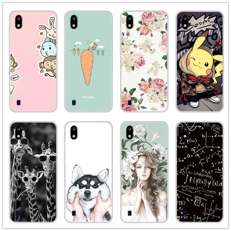 Чехол накладка женский из мягкого силикона и ТПУ с рисунком Хаски для телефона ZTE