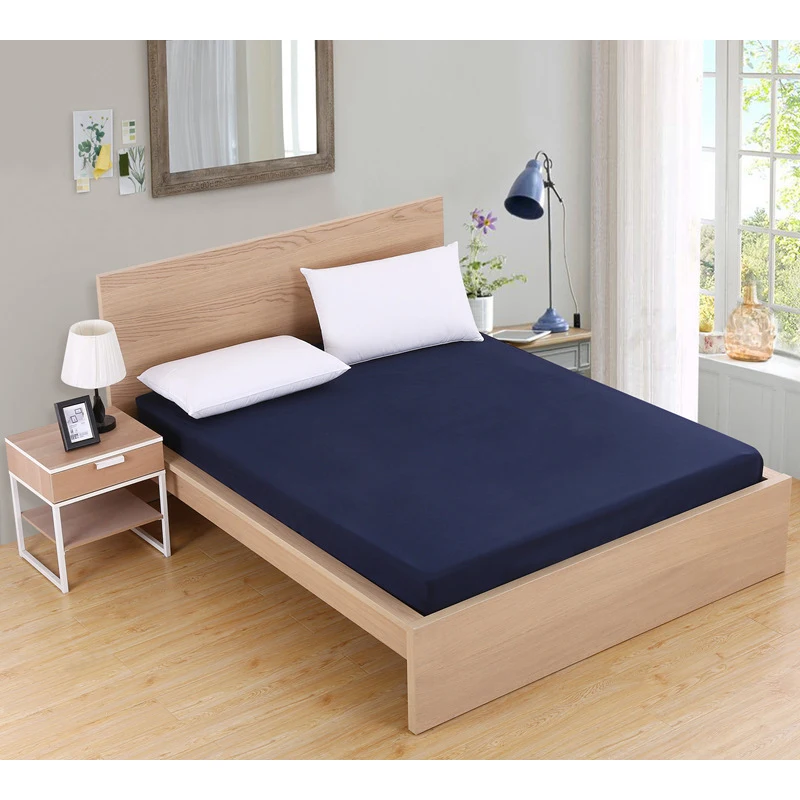 Чехол для кровати из полиэстера Гладкий защитный чехол матраса дышащий