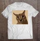 Большая футболка Floppa Meme с котом Wo, Мужская футболка, футболка футболки оверсайз Pop, футболки для мужчин, футболки оверсайз в стиле аниме, футболка Nerdy