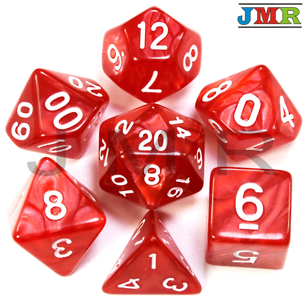 7 шт многосторонний Dnd плашка для игр дома KTV TRPG ролевые игры, настольные игры, цифровые кости, игральные кости, как настоящее время, набор игрушек - Цвет: 01
