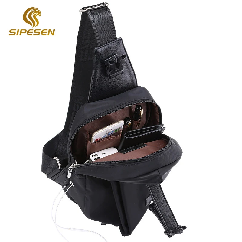 Zoger Japanese street chest bag men's tide brand men's shoulder bag Messenger bag tooling function wind bag fashion Oxford backp