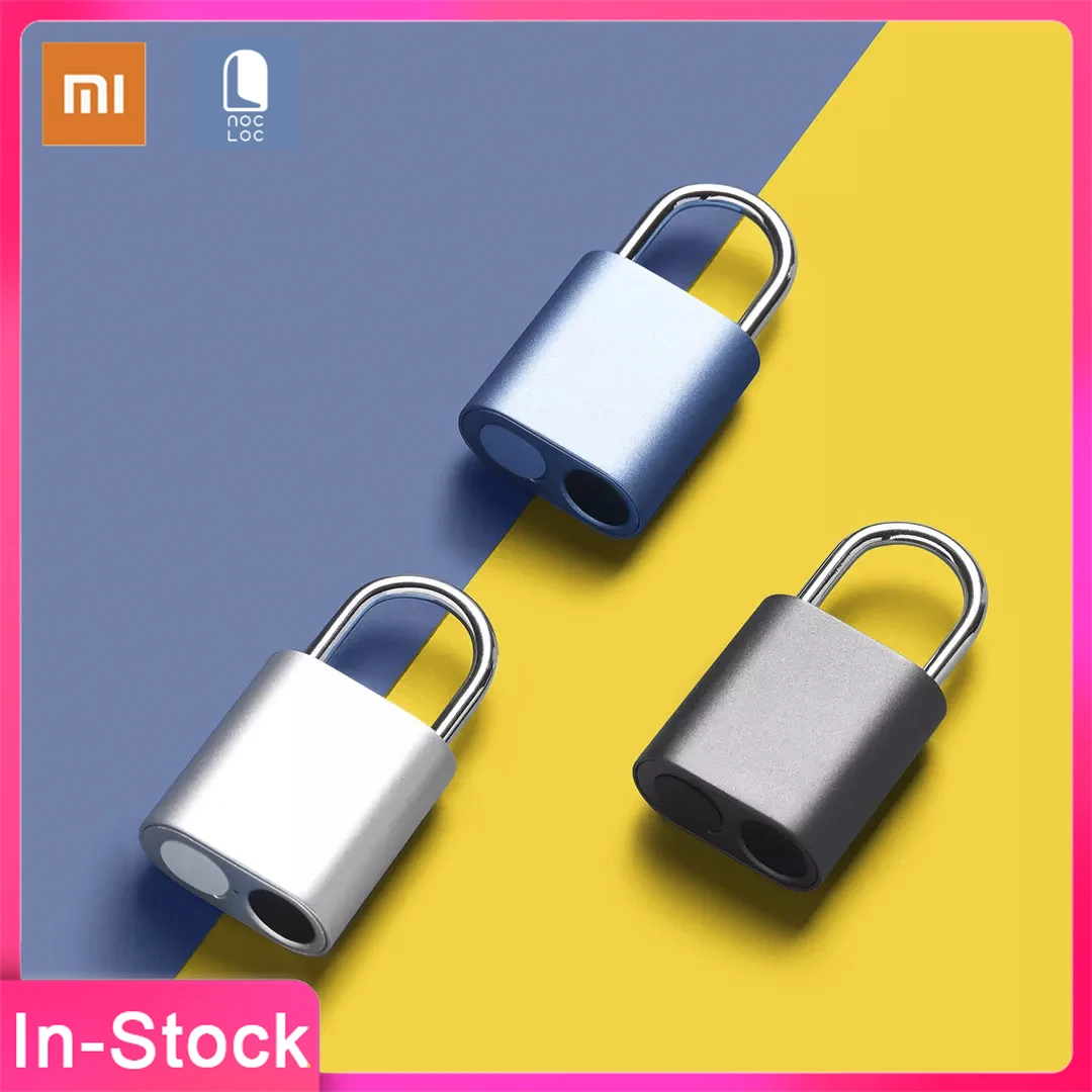 Новинка XIAOMI Noc Loc умный сканер отпечатков пальцев USB Перезаряжаемый IPX7