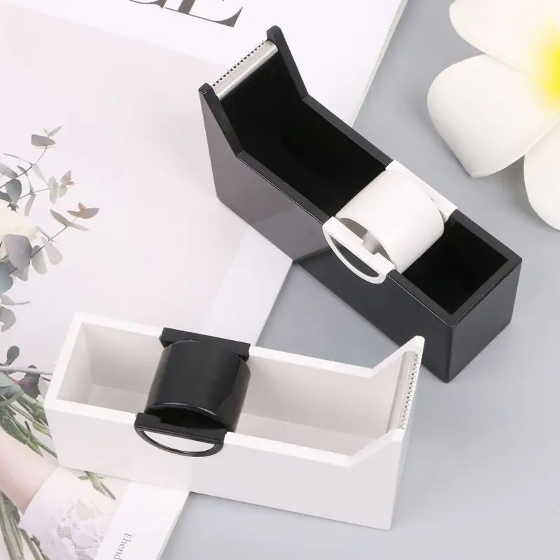 

Creative Plastic Desktop Adhesive Tape Dispenser Cutter Stand Holder Office School Supplies Stationery G92E