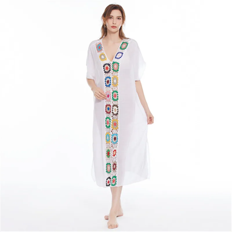 

2020 CWXP beach wear plus size summer dress sheer dress