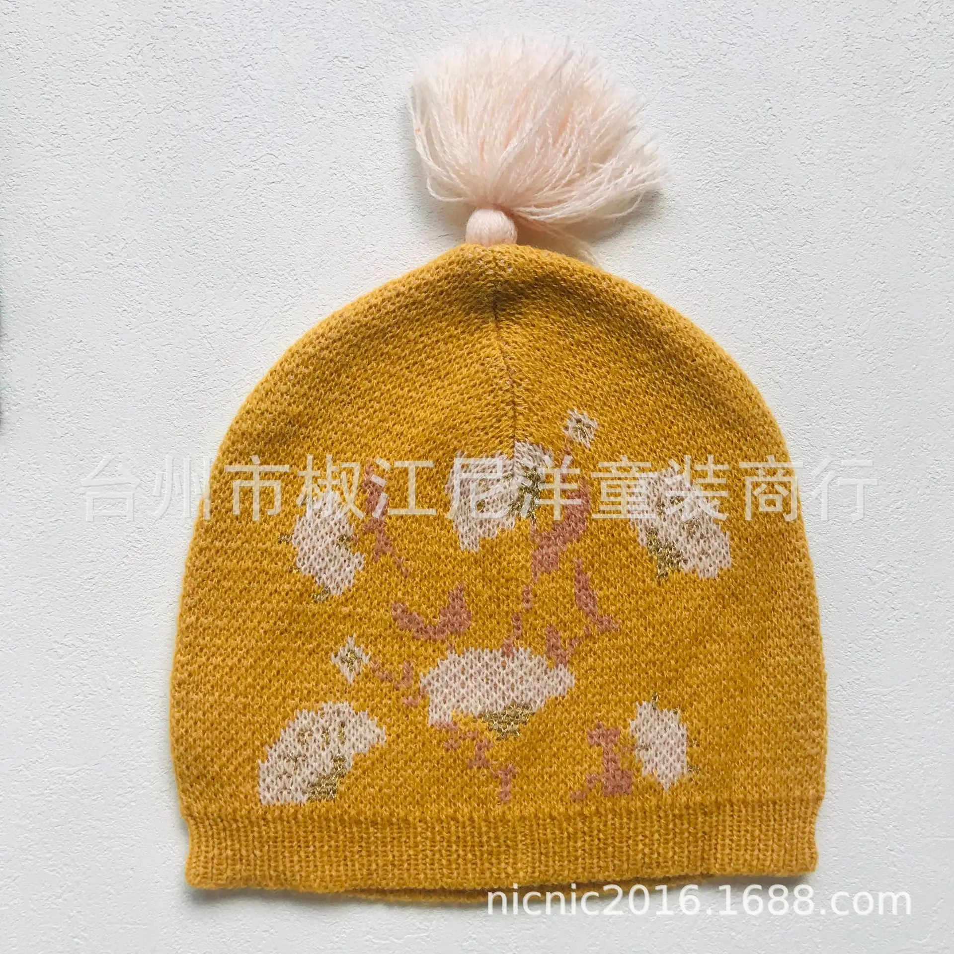 IN STOCK Autumn and Winter New Ethnic Style Series Wool Blend Super Soft Children's Knitted Ear Cap - Color: L2