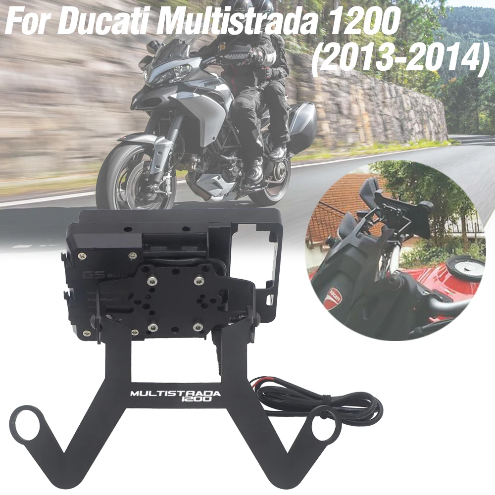 Крепление для GPS навигатора смартфона Ducati Multistrada 1200 2014 2015|Накладки и декоративные