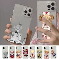 anime himiko toga boku cute phone case for iphone 11 12 13 mini pro xs max 8 7 6 6s plus x 5s se 2020 xr
