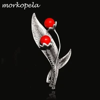 morkopela women brooch vintage stone large brooch bouquet clothes pin antique metal brooches and pins for women