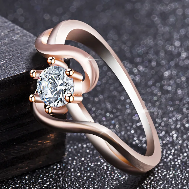 Модное серебряное/розовое золото уникальный дизайн высокое качество кубический