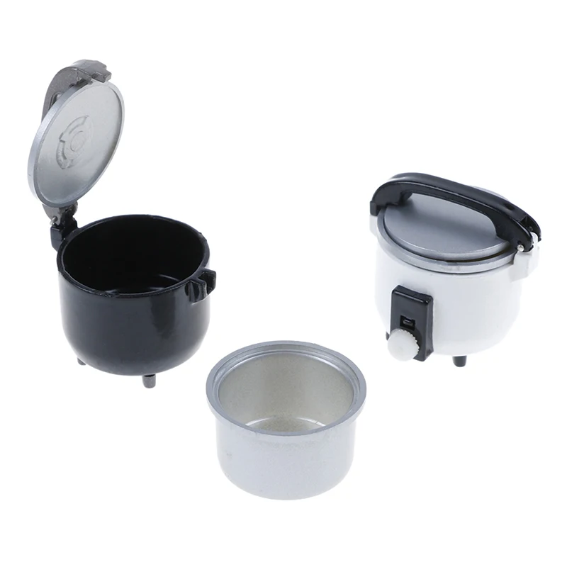 

Kitchen Pot Rice Cooker Pressure Cooker 1/12 Dollhouse Miniature Kitchen Decoration for Children Kid Kitchen Toys Kitchenware