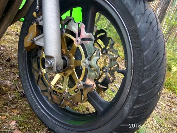 BIKINGBOY Для Honda Hornet CB 600 F 00-06 05 CB600F S F2 00 01 02 03 04 Передние тормозные диски 296 мм, комплект из нержавеющей стали (art.: 3920db2229ccb) - 3920db2229ccb