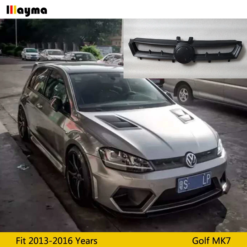 Передний бампер Aspec решетка воздухозаборника из стекловолокна для VW golf 7 Rline GTI 2013 -