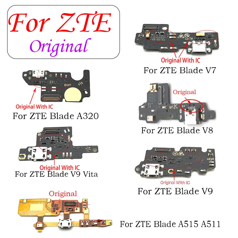 Док станция с usb портом для зарядки Плата подключения гибкого кабеля ZTE Blade A320 A515
