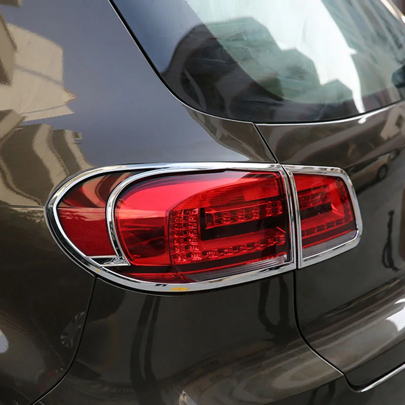 Для Volkswagen Tiguan 2013 2017 ABS хромированные передние и задние Головной фонарь абажур для