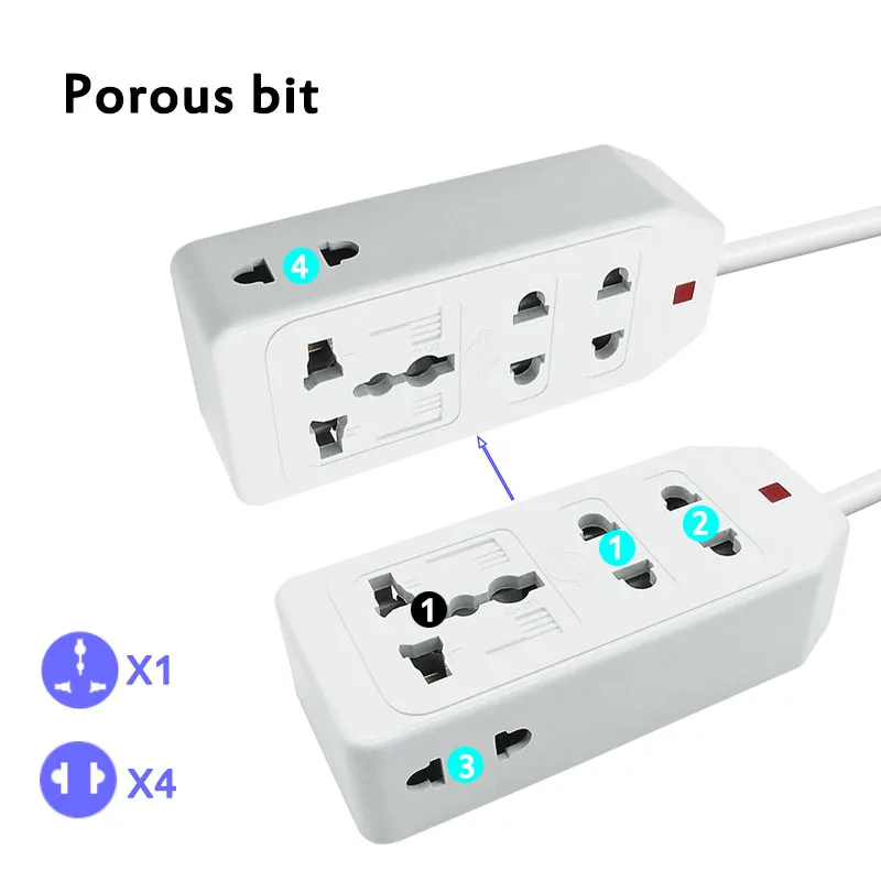 Новый удлинитель кабель для путешествий адаптер ЕС США Австралии Великобритании