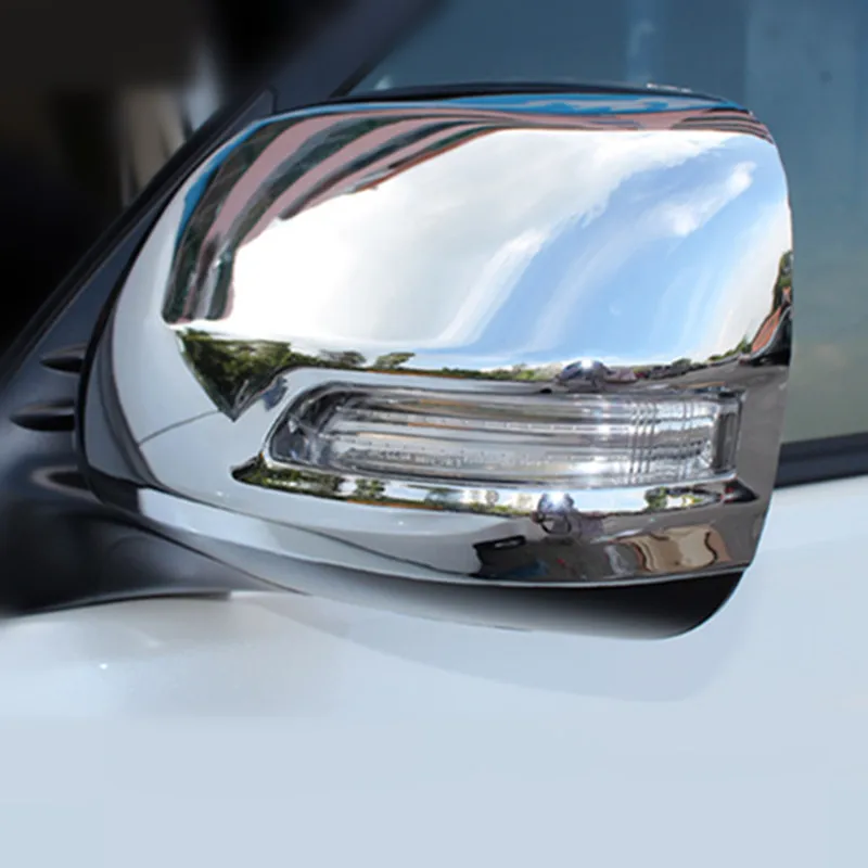 2 шт. хромированные накладки на боковые зеркала заднего вида для Toyota Prado FJ150 FJ 150 2010