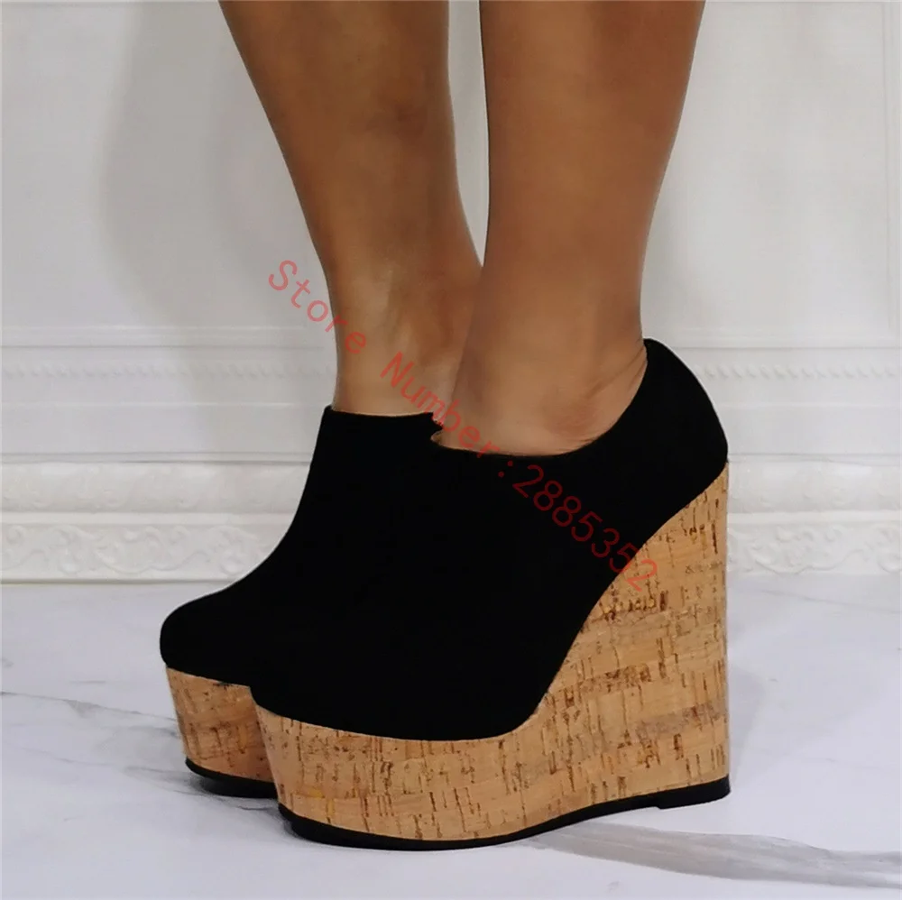 Женские однотонные черные Ботильоны на каблуке замшевая классическая женская