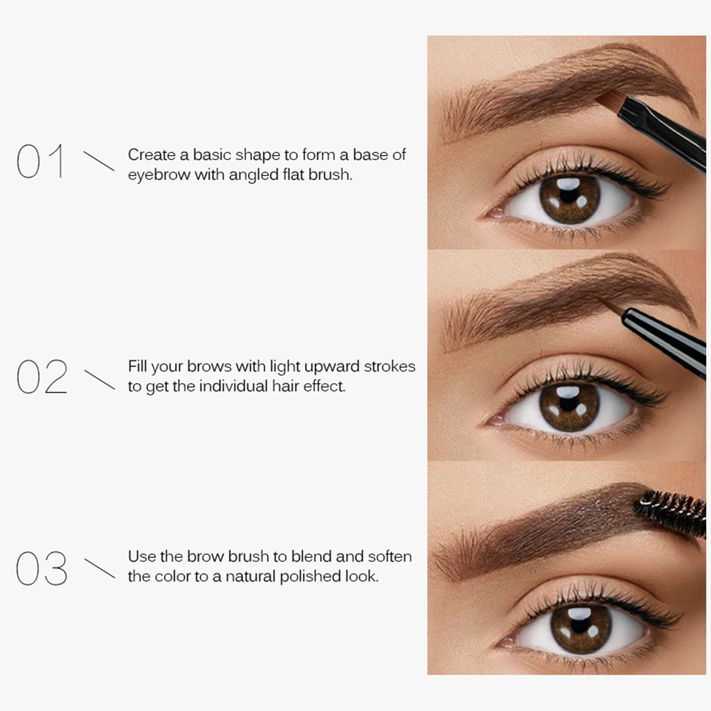 

SACE LADY Eyebrow Dyeing Cream Waterproof Long-lasting Non-fading 6ml Waterproof Long-lasting Makeup Brush Set