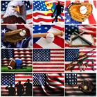 Полноразмерная Алмазная 5D картина сделай сам с американским флагом, алмазная вышивка с изображением животного, орла, Набор для вышивки крестиком стразы, мозаика, домашний декор