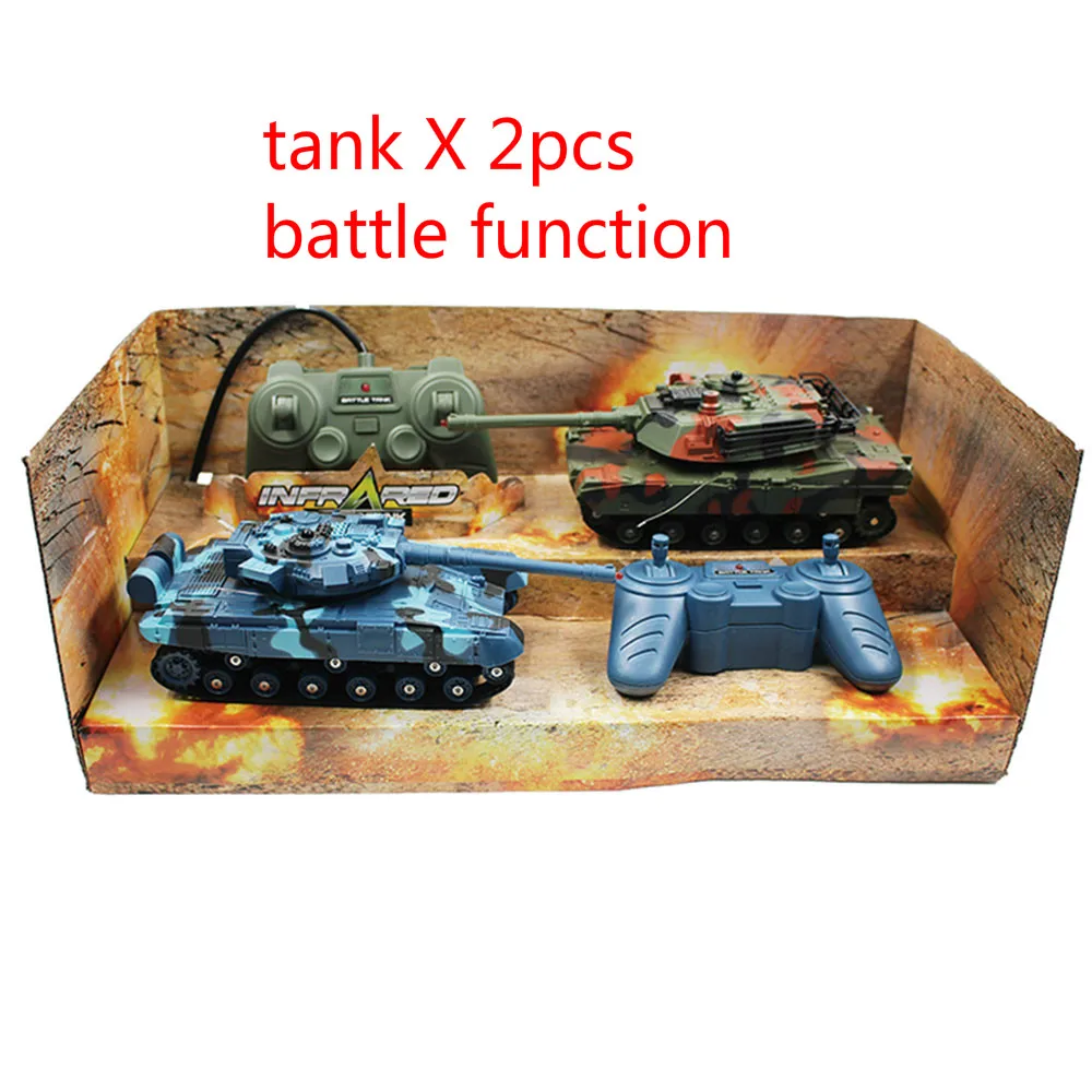 1:24 2 шт Rc боевой танк бой гусеничный колесница поезд симулятор интерес открытый 180