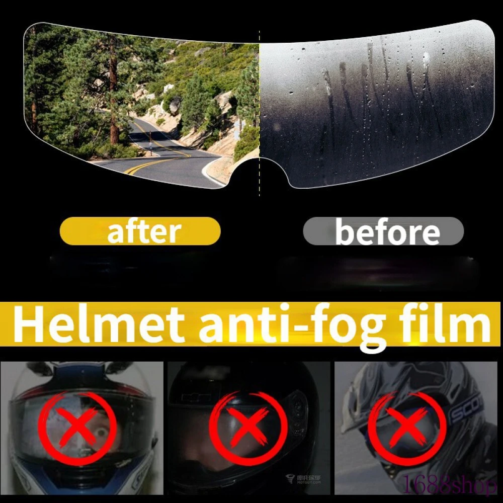 

Universal Full Cover Helmet Rain Anti-fog Pet Lens Film Durable Nano Sticker Visor Protective Gear For Motorcycle Accessories