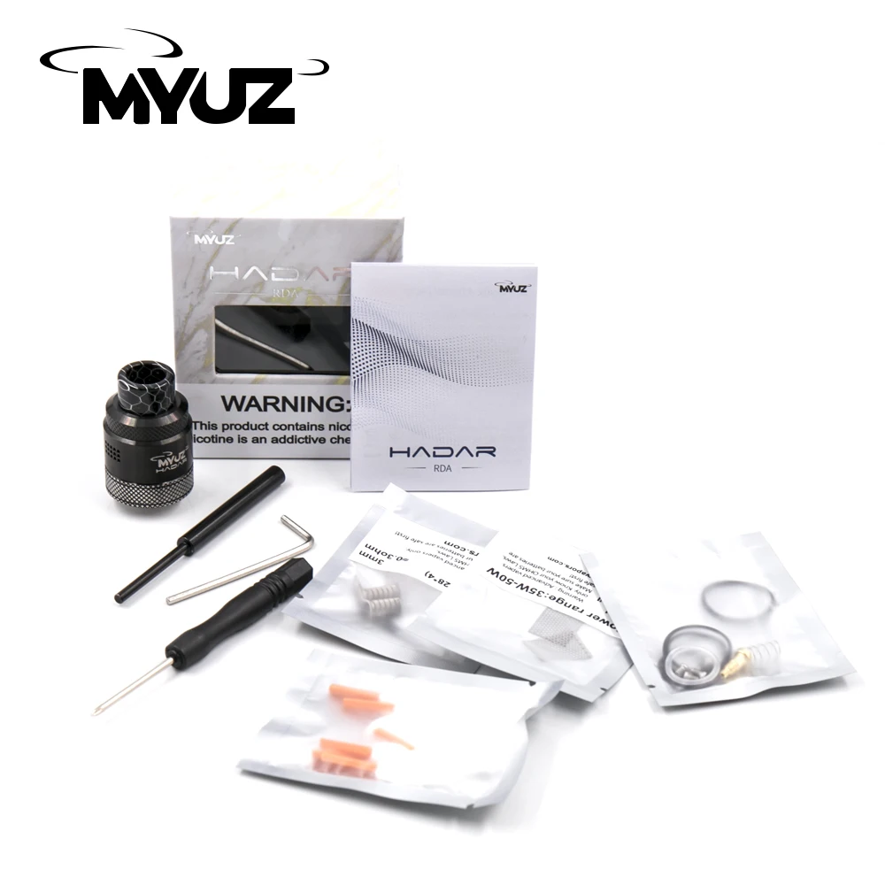 Новинка оригинальный бак Mavapors Myuz Hadar RDA 25 мм с сетчатой катушкой и проволочной