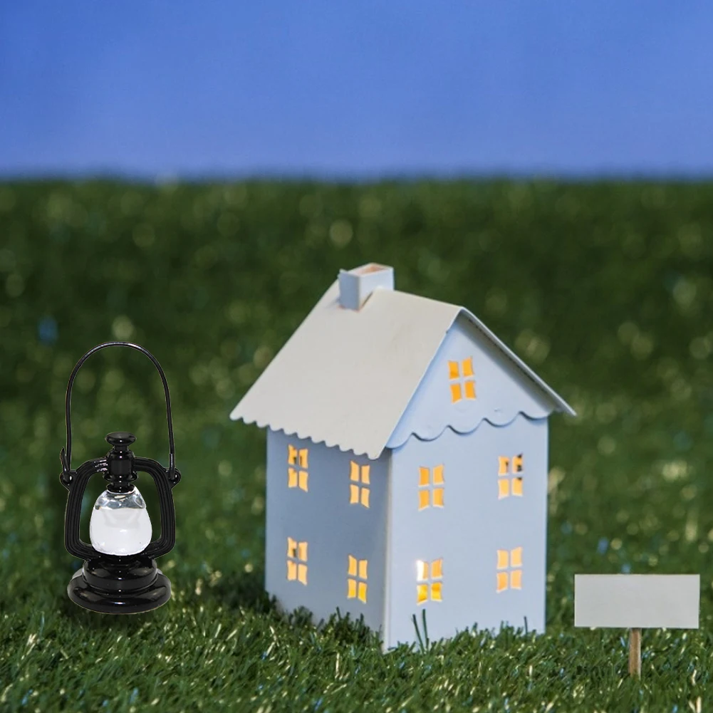 

Mini Oil Lamp Decor Pretend Play Toy 1:12 Doll House Miniature Dollhouse Accessories Miniature Living Room Kids Boys Girls Toy