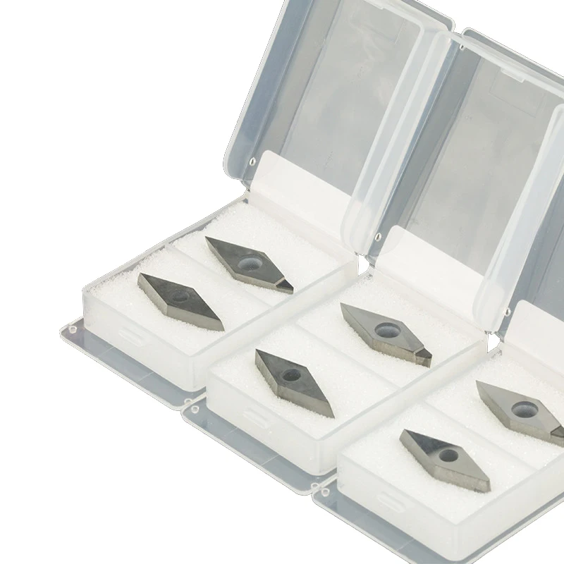 2 шт. VCMT алмазные PCD CBN Токарные Вставки VCMT160404 VCMT160402 VCMT160408 CNC внутренние токарные