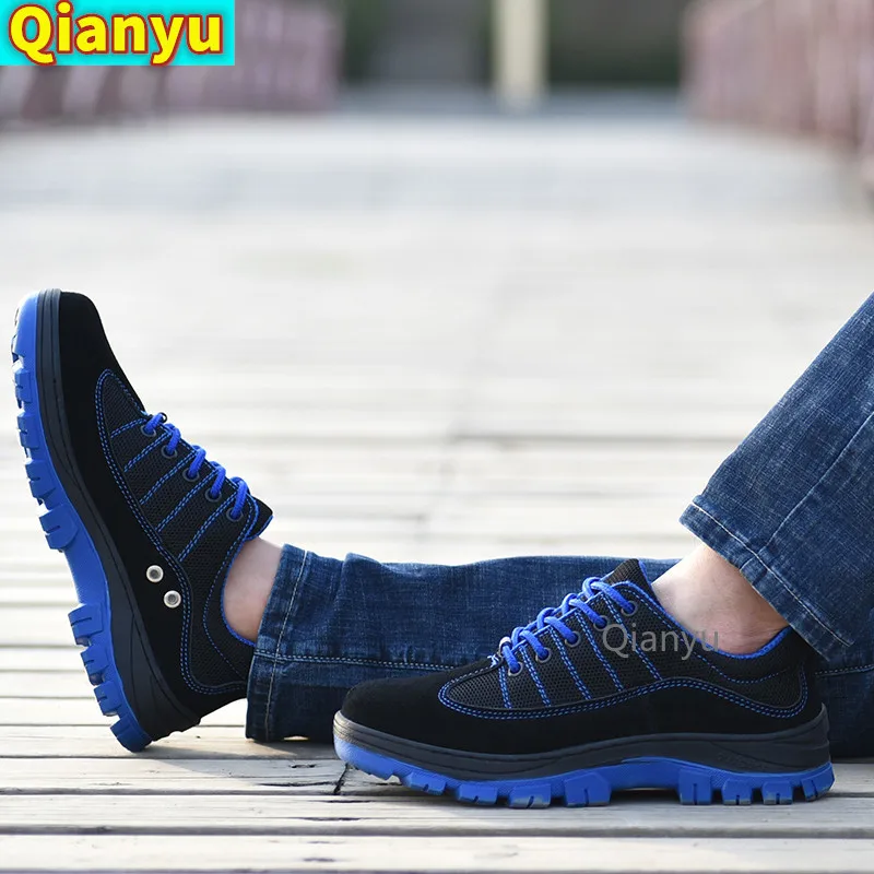 

2021Women and Men Work Safety Shoes Be Applicable Outdoor Steel Toe Anti Smashing Puncture Proof Work Boots