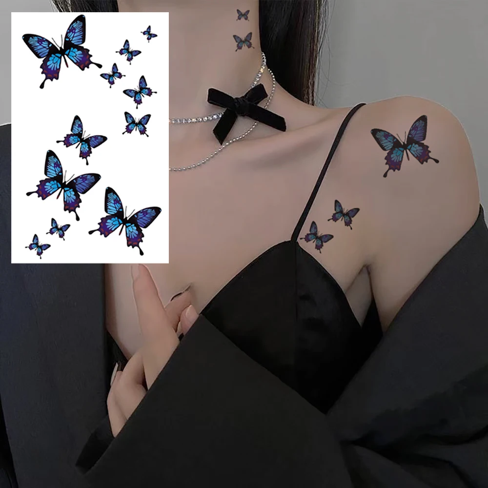 Маленькие тату-наклейки водостойкие временные Переводные татуировки летающая