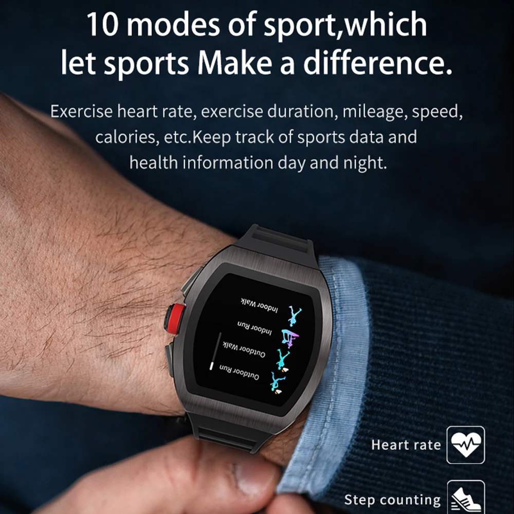 

M1 Smart Watch Men Women 24 Hours Heart Rate Monitor IP68 Waterproof Smartwatch For Android IOS Phone Smartwatch Alloy Case