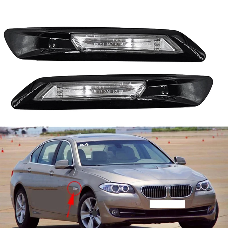 

Car Front Side Marker Light Fender Light for BMW 5 Series F10 F11 F18 2011 2012 2013 63137154168 63137154170